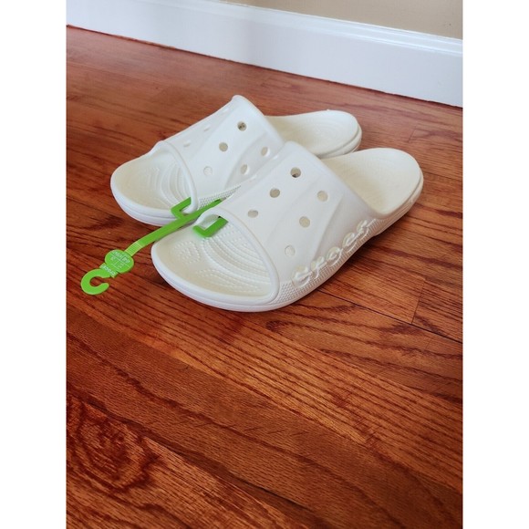 Crocs Baya Slides Sandals Slipper Mens 11 White NEW main image 10